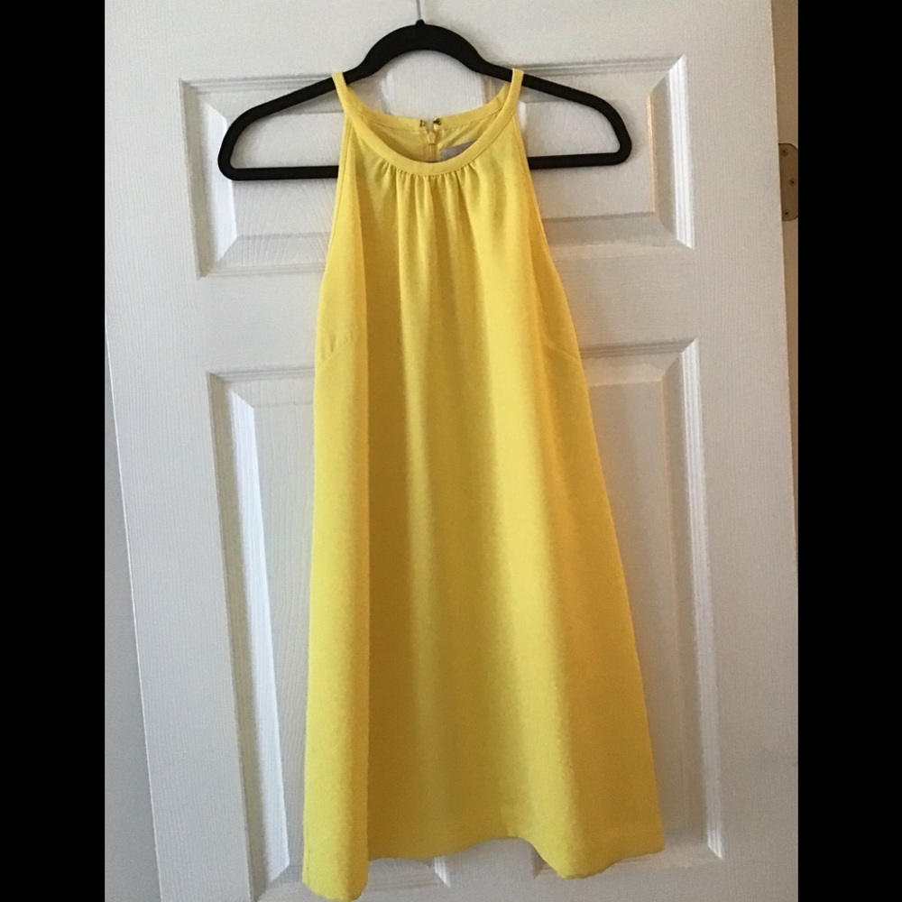 Yellow Halter Summer Dress - Women